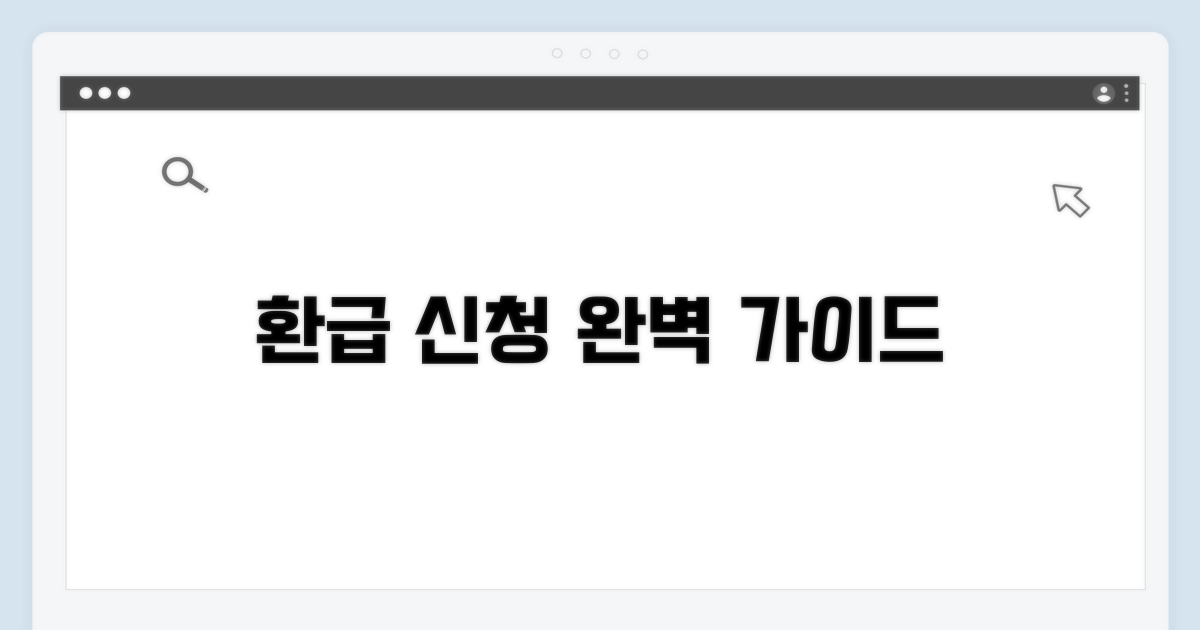 정확한 환급 신청 방법 알아보기