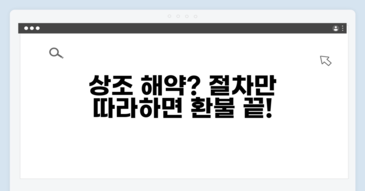 상조회 해약 절차, 이대로만 하세요