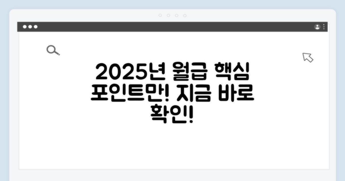 2025년 급여 계산, 쉽게 알아보기