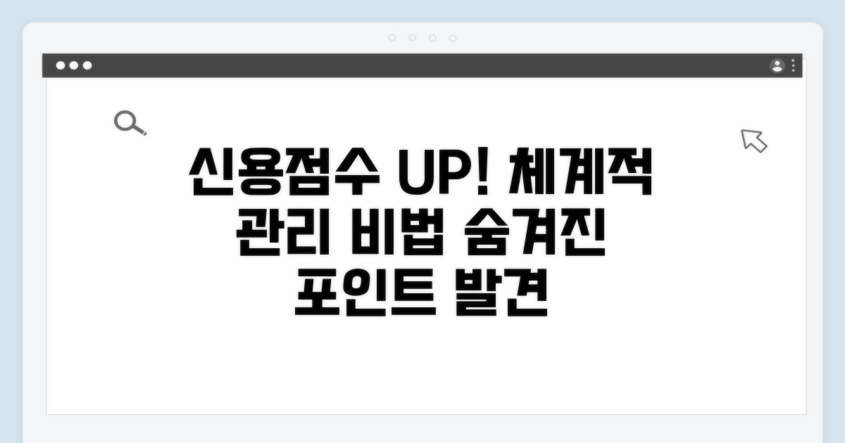 체계적 관리로 신용점수 올리는 법