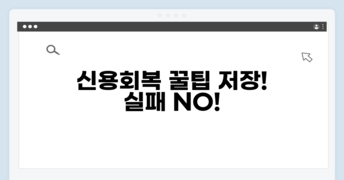 신용회복 과정, 이것만은 기억하자