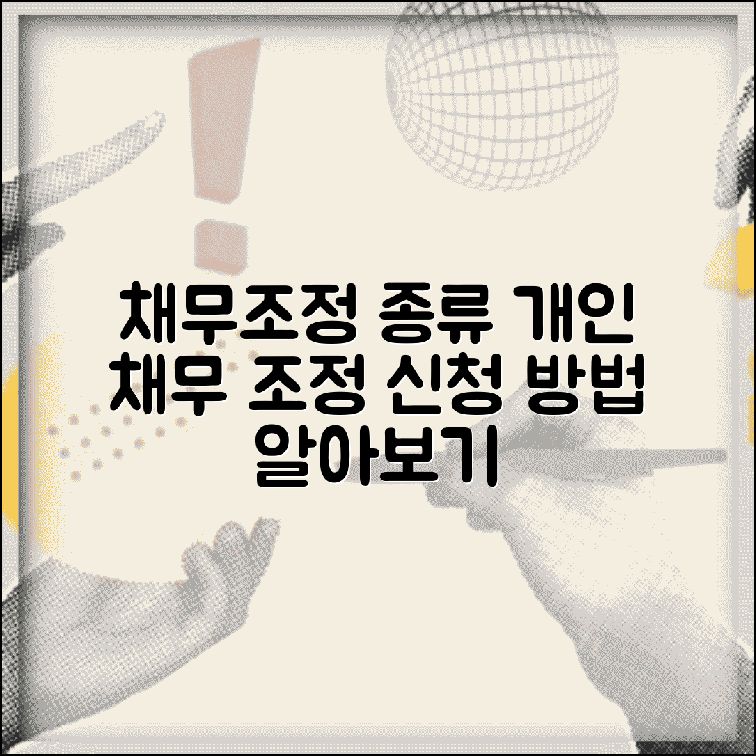 채무조정제도 종류 | 개인 채무조정 제도와 신청 방법