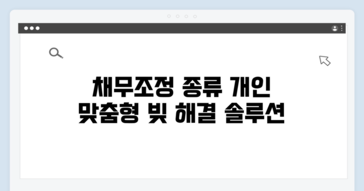 개인 채무조정 제도 종류