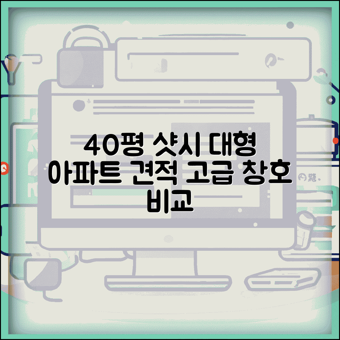 40평 샷시 비용 대형 아파트 견적 | 고급 창호 시스템 가격 완벽 비교