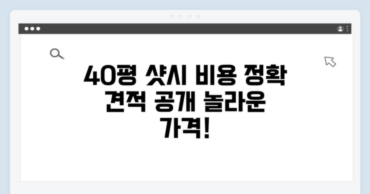 40평 아파트 샷시 비용 견적