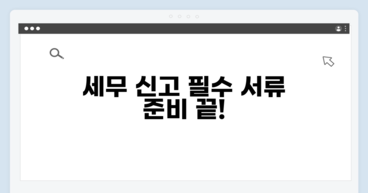 세무 신고 증빙 서류 준비