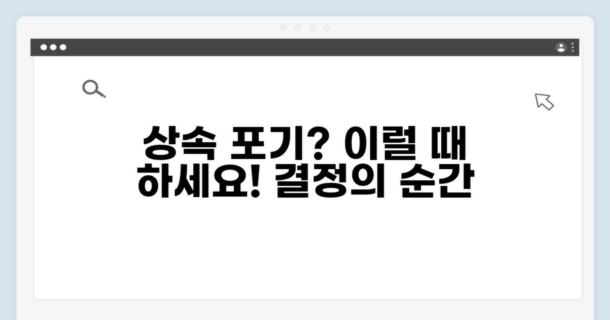 상속 포기, 언제 해야 할까?