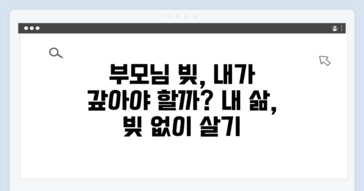 부모님 빚, 내가 갚아야 하나요?