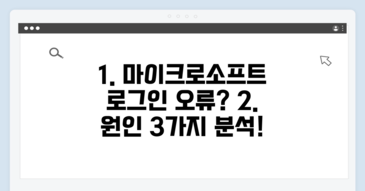 마이크로소프트 로그인 불가 원인 분석