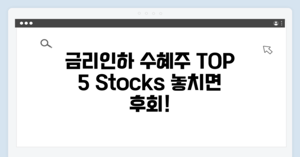 금리인하 수혜주 TOP 5