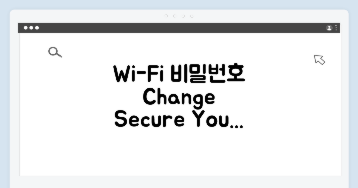 Wi-Fi 비밀번호 변경하기