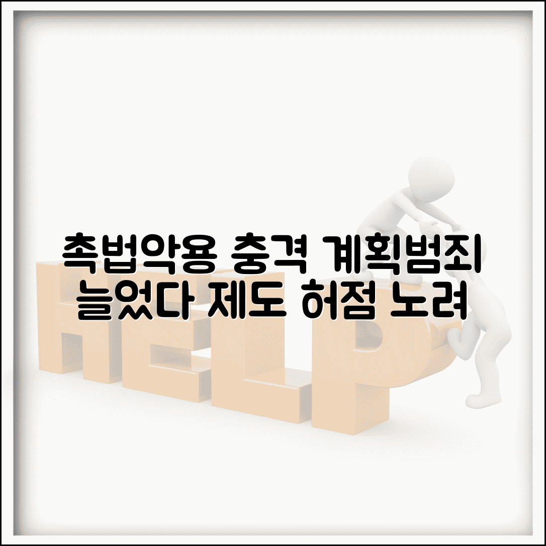 촉법소년 악용 사례 실제 피해 | 제도의 허점을 노린 계획적 범죄 증가 실태