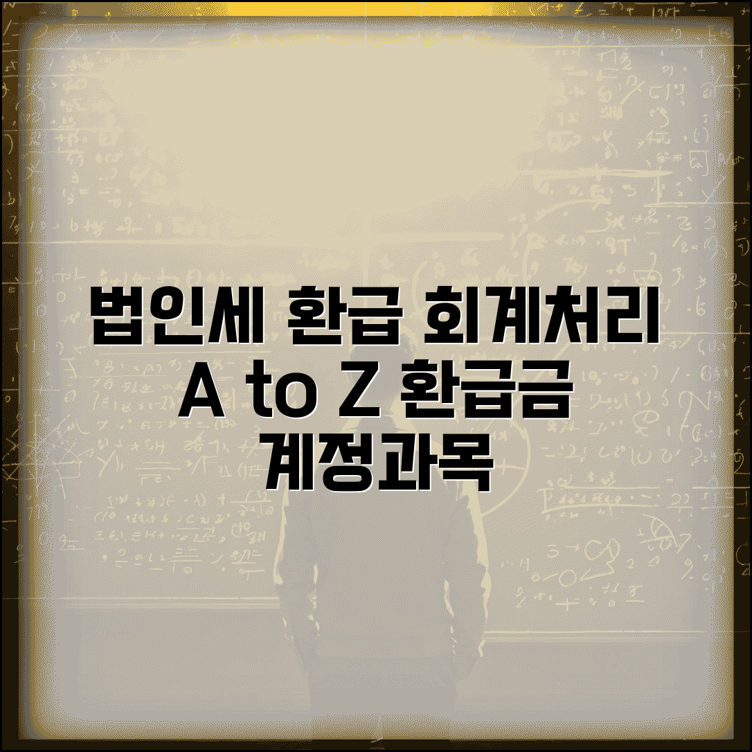 법인세 환급 회계처리 | 법인세 환급금 회계 처리와 계정 과목