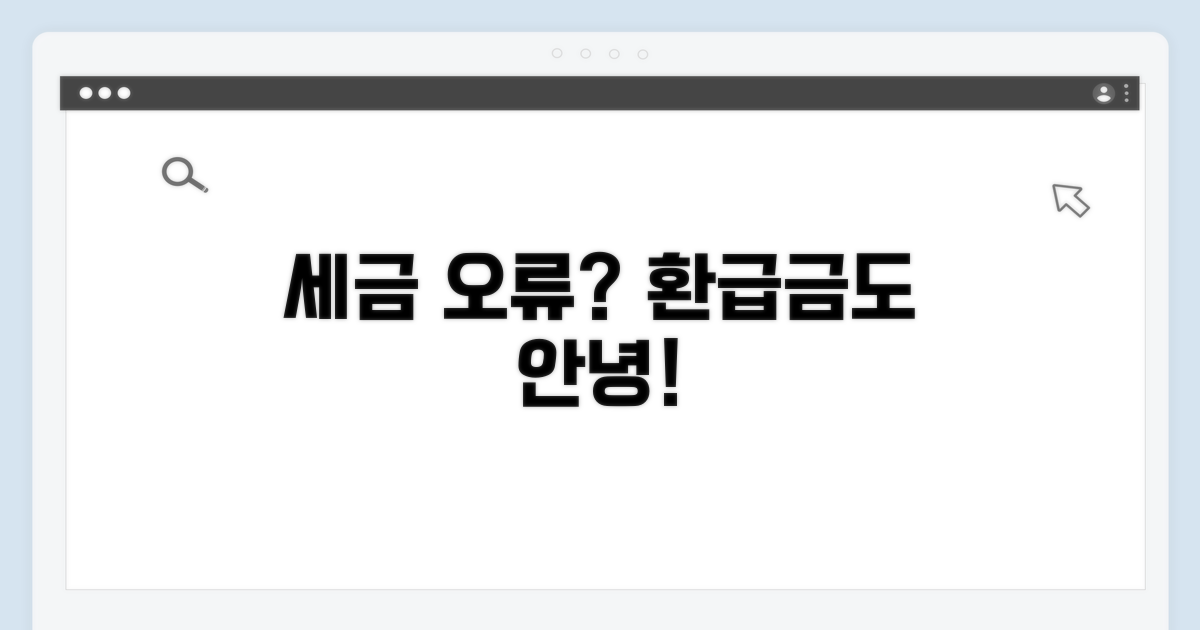 세무 신고 오류 시 환급금 처리법