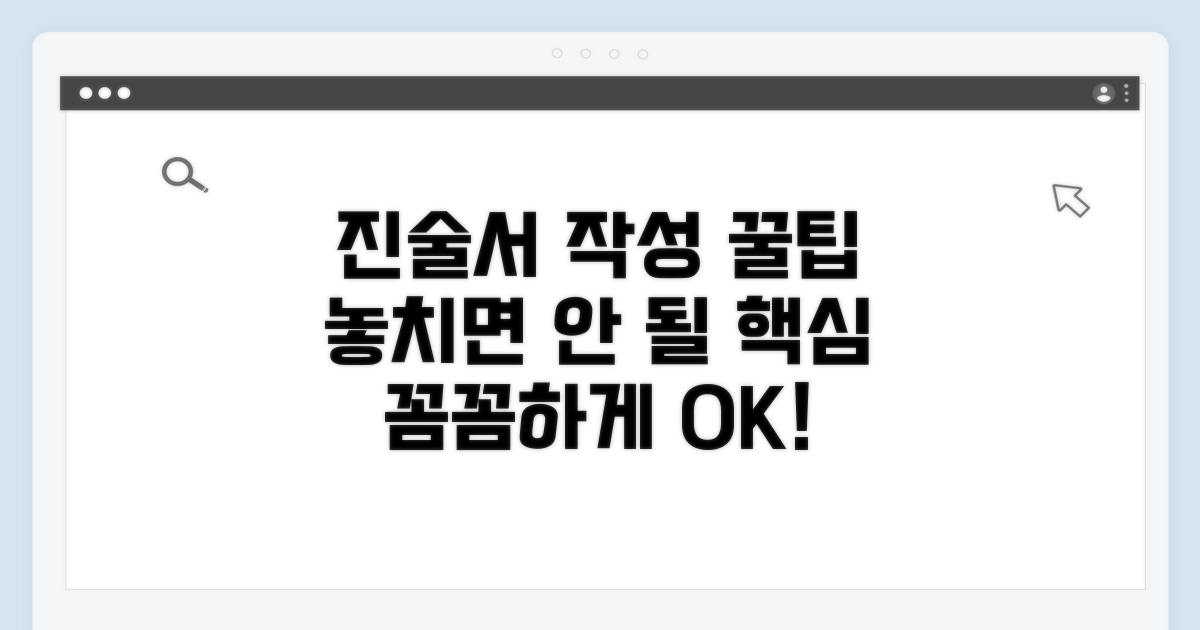 진술서 작성, 꼼꼼하게 해야 할 것