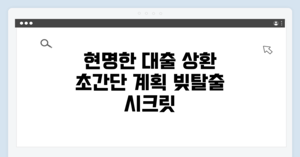 대출 상환 계획, 현명하게 세우기
