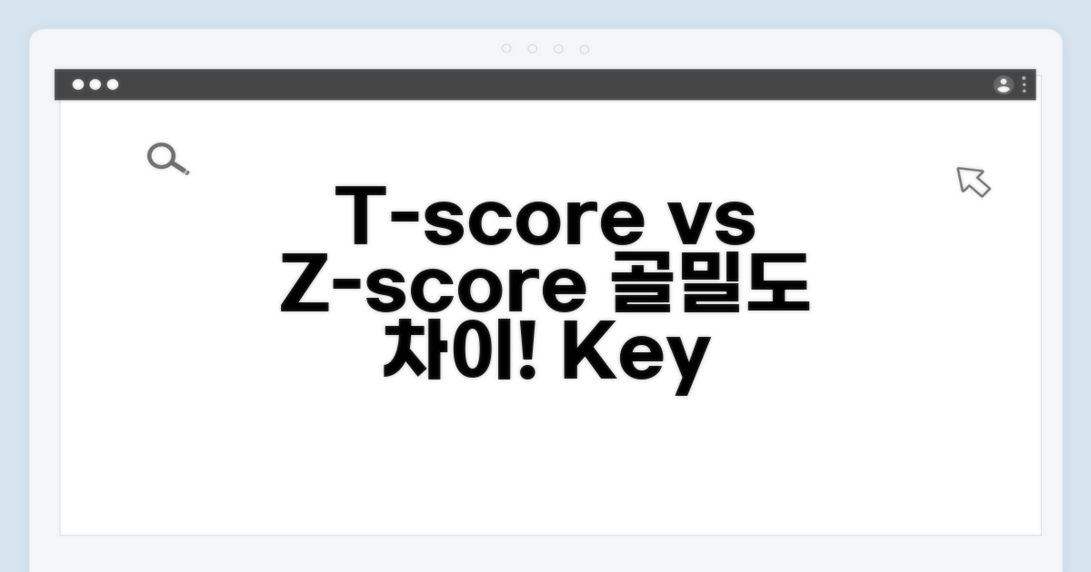 골밀도 T-score와 Z-score 차이