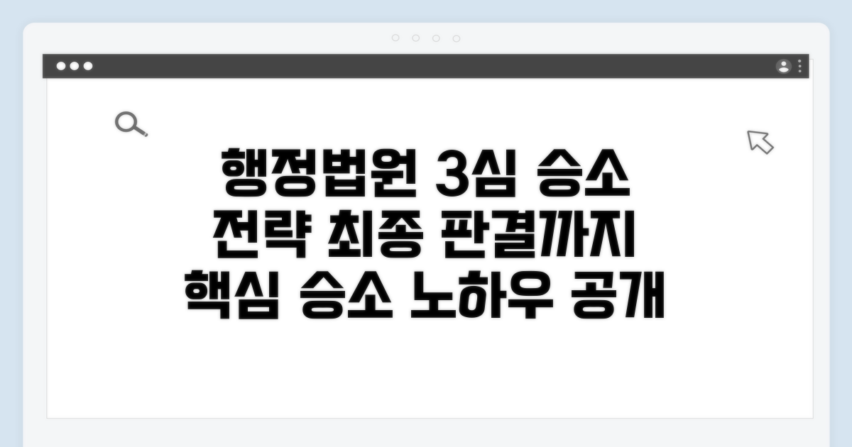 행정법원, 최종 판단까지 3심 전략