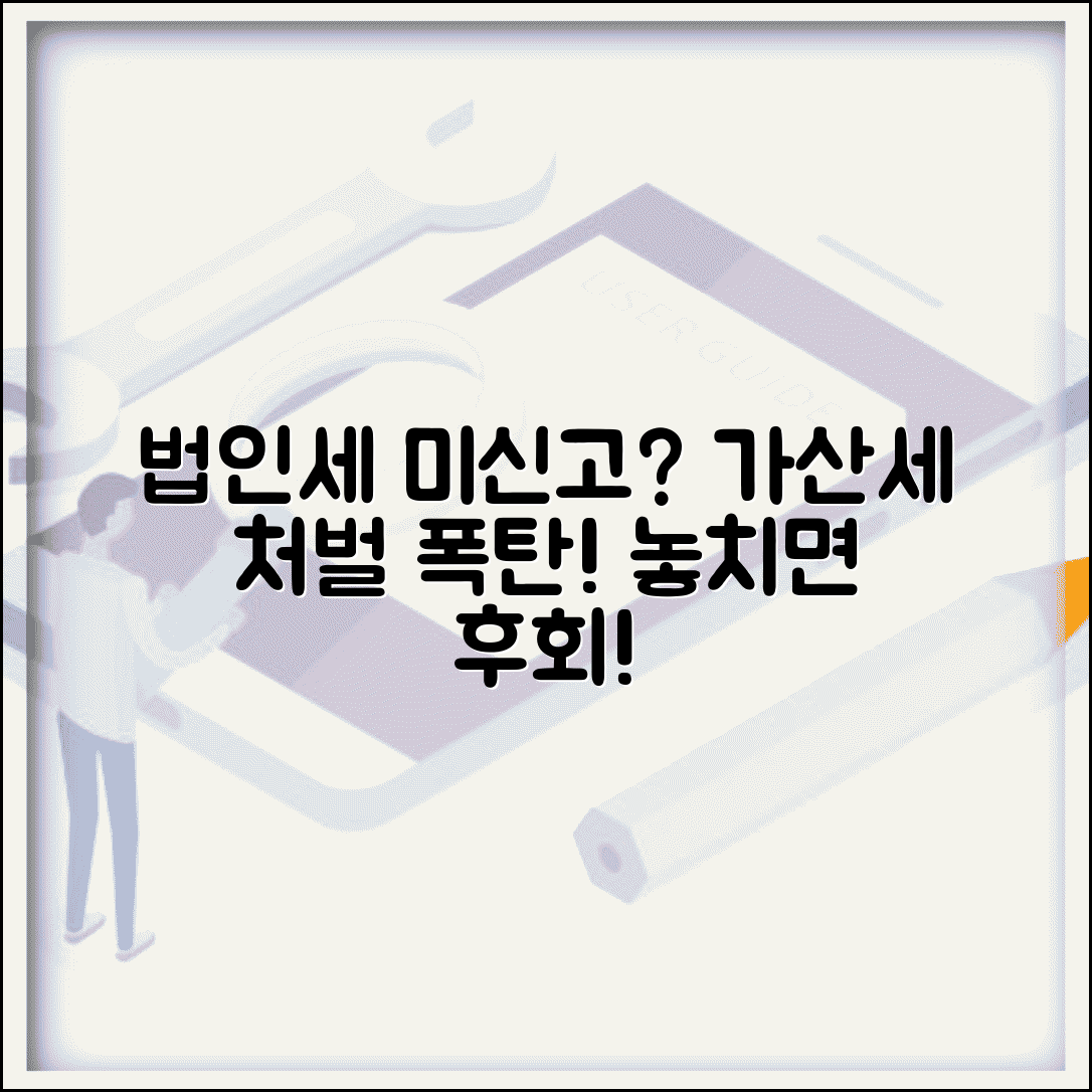 법인세 무신고 가산세 | 법인세 무신고 시 가산세와 처벌