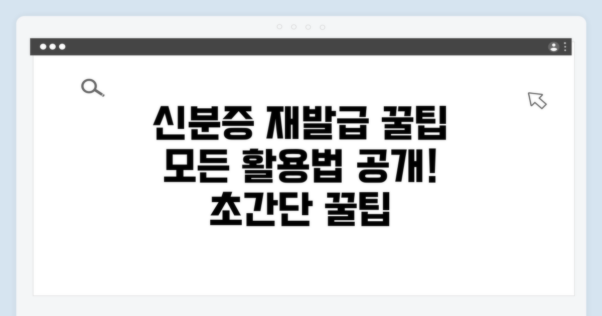 신분증 재발급 꿀팁과 활용법