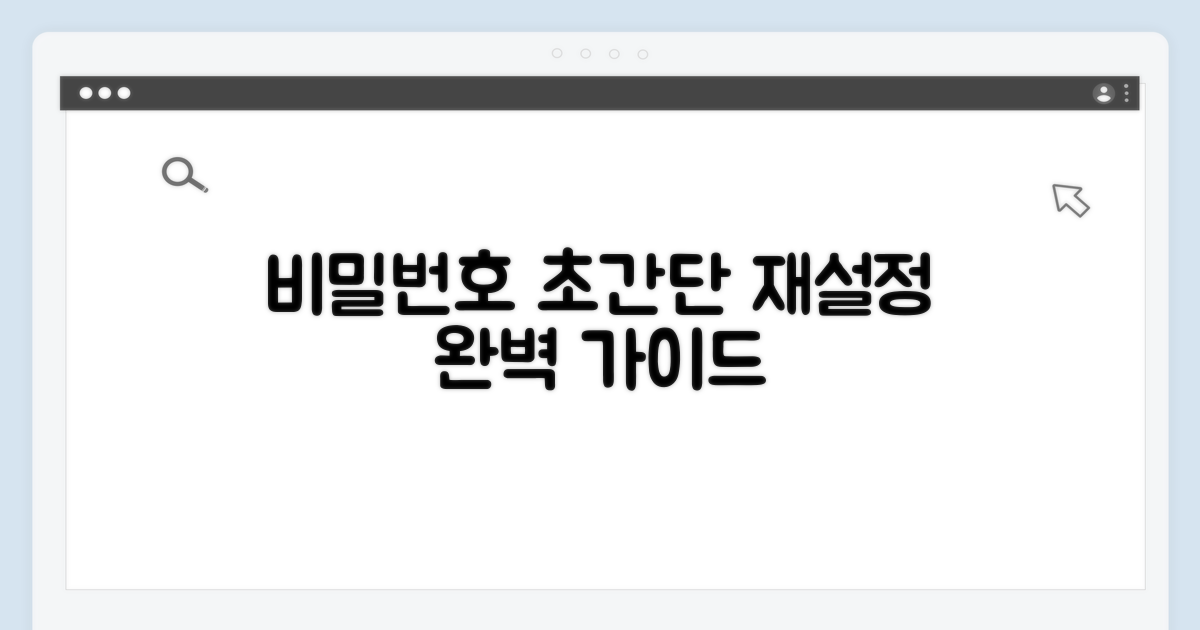 비밀번호 재설정 완전 가이드