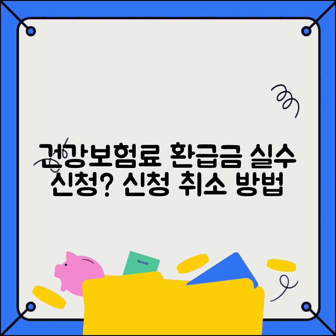 건강보험료 환급금 신청 취소 | 실수로 신청했을 때 대처법