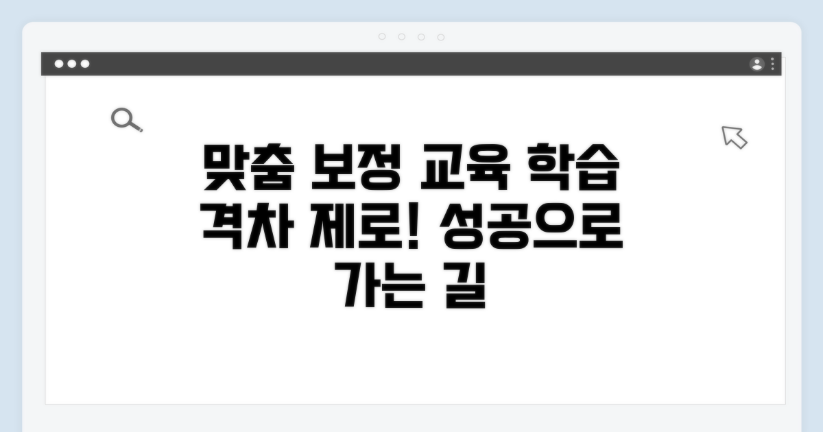 맞춤형 보정 교육으로 학습 격차 해소하기