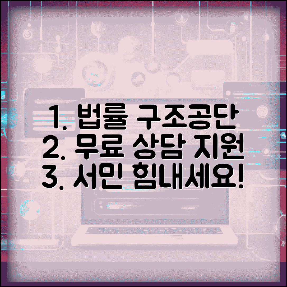 법률구조공단 무료 상담 | 서민 대상 무료 법률 상담과 소송 지원 서비스