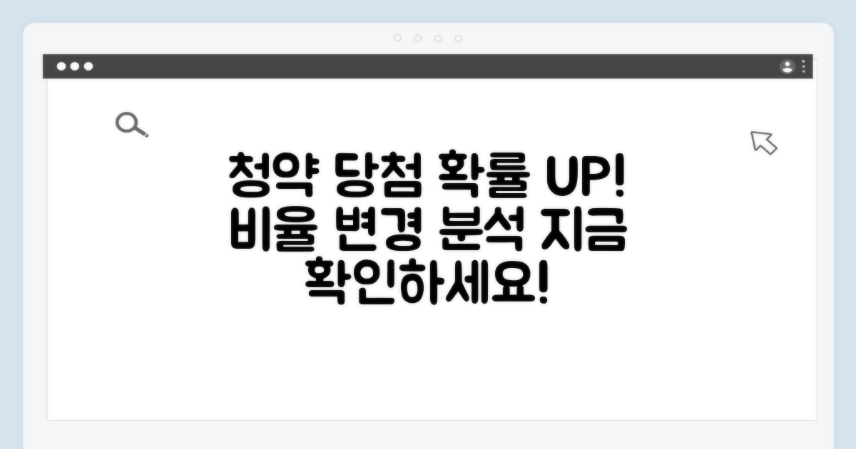 수정된 비율, 청약 당첨 확률 분석