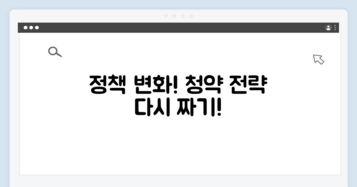 정부 정책 변경, 청약 전략 재점검