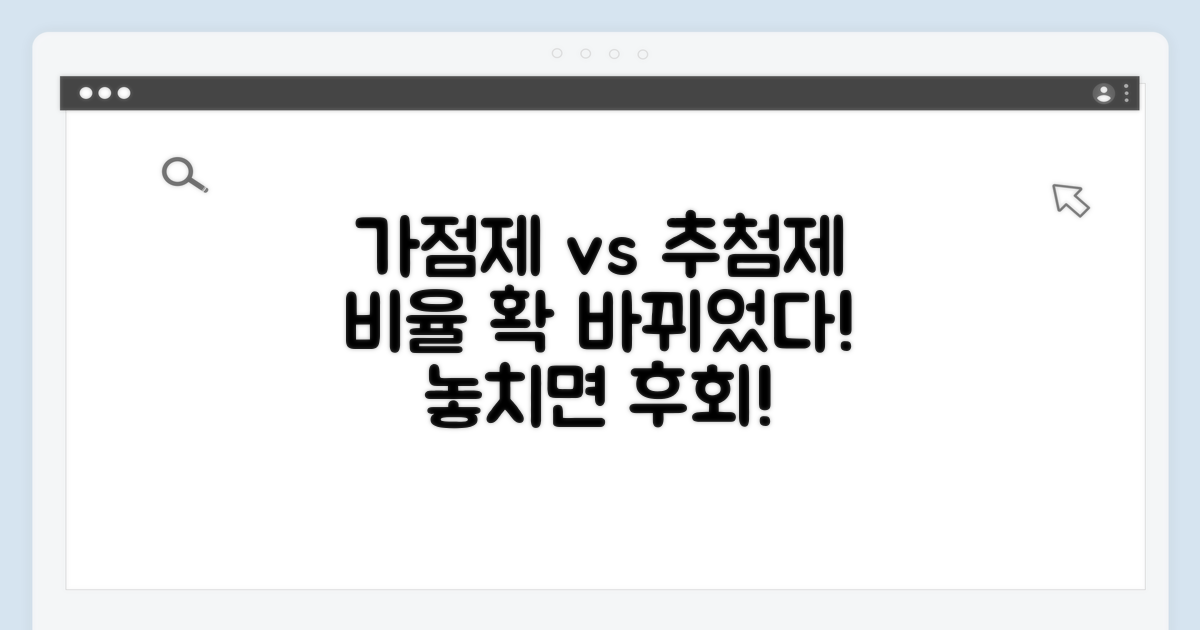 가점제 추첨제 비율 최신 변화