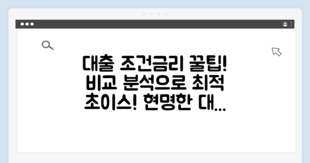 대출 조건과 금리 비교 분석