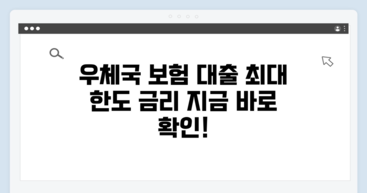 우체국 보험 대출 한도와 금리
