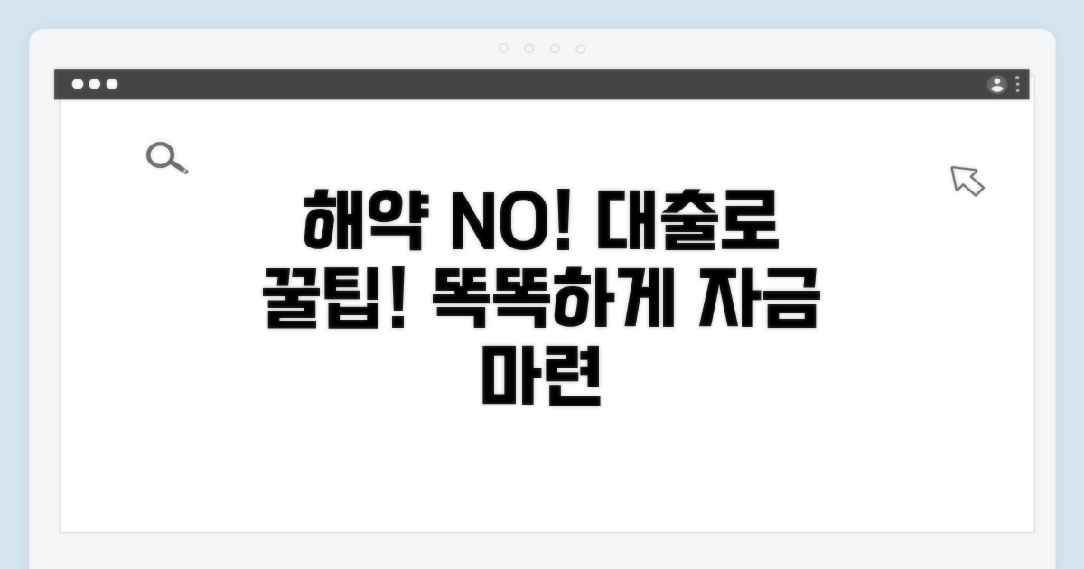 해약 대신 대출받는 똑똑한 방법