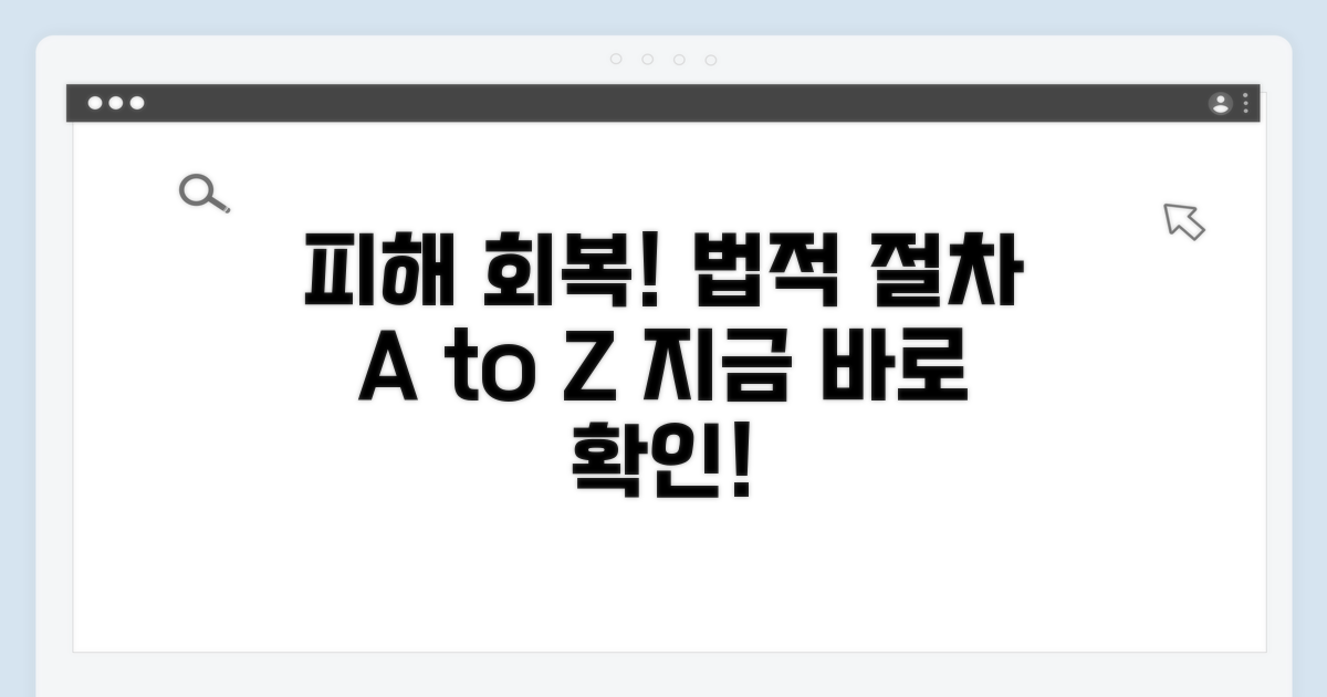 피해 회복 위한 법적 절차 완벽 안내