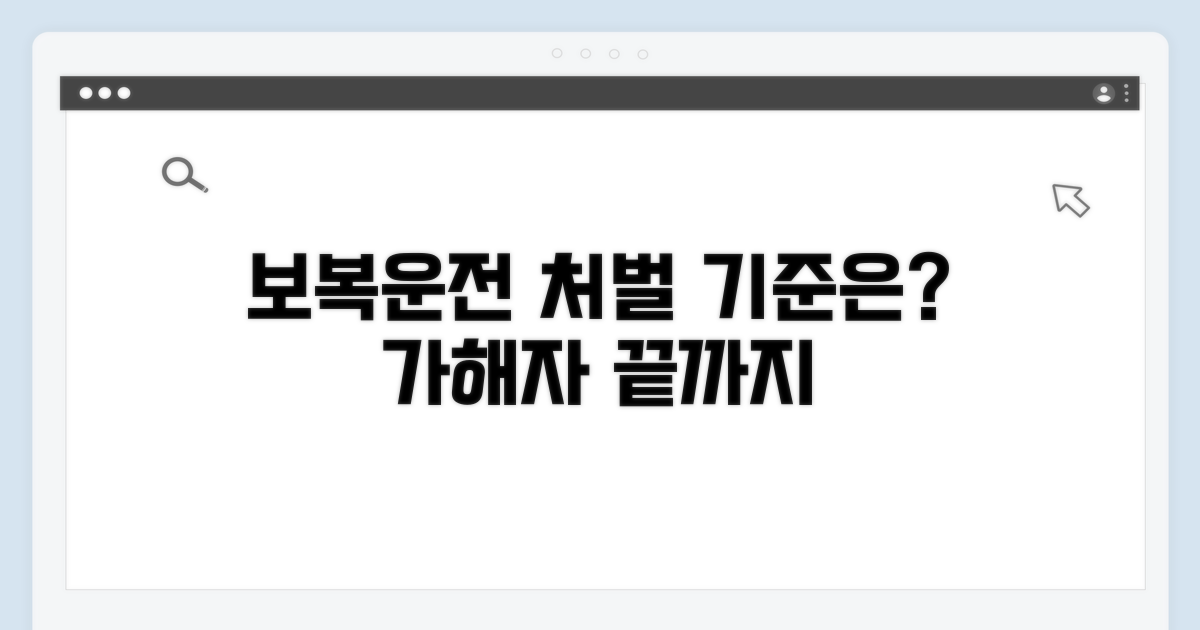 보복운전 사고, 가해자 처벌 기준