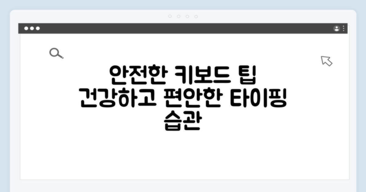 안전한 키보드 사용을 위한 팁
