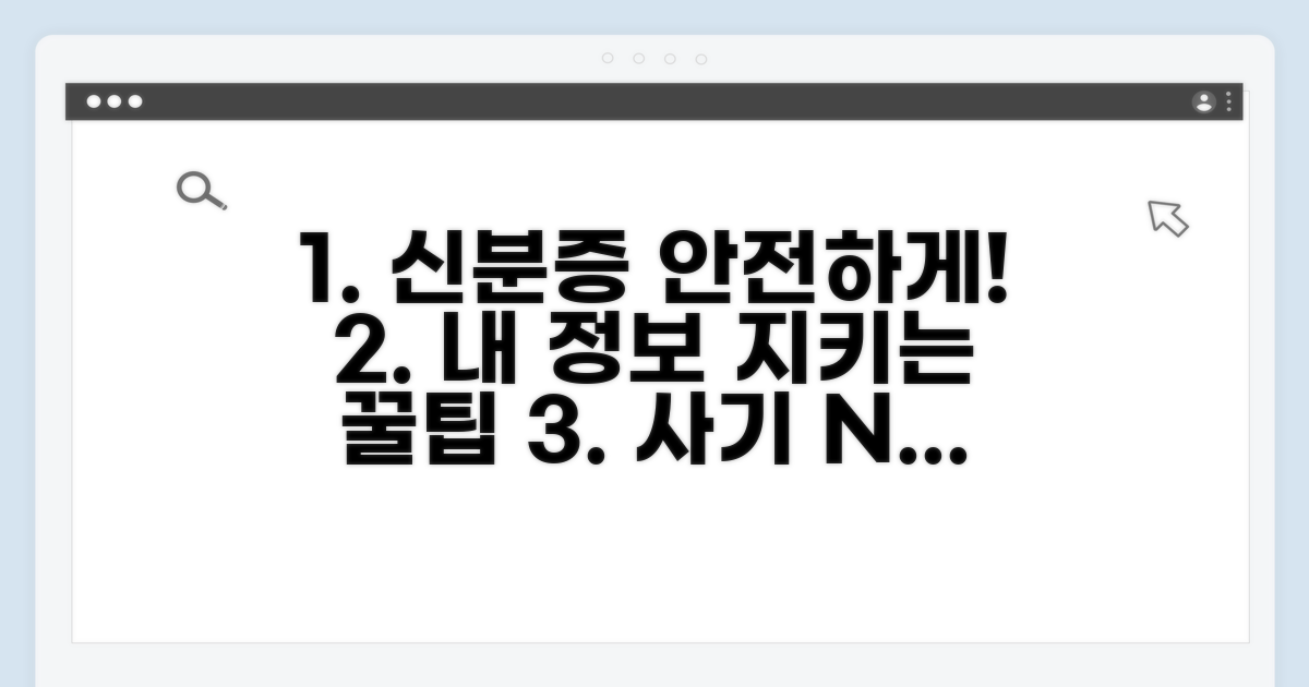 안전한 신분증 사용 꿀팁