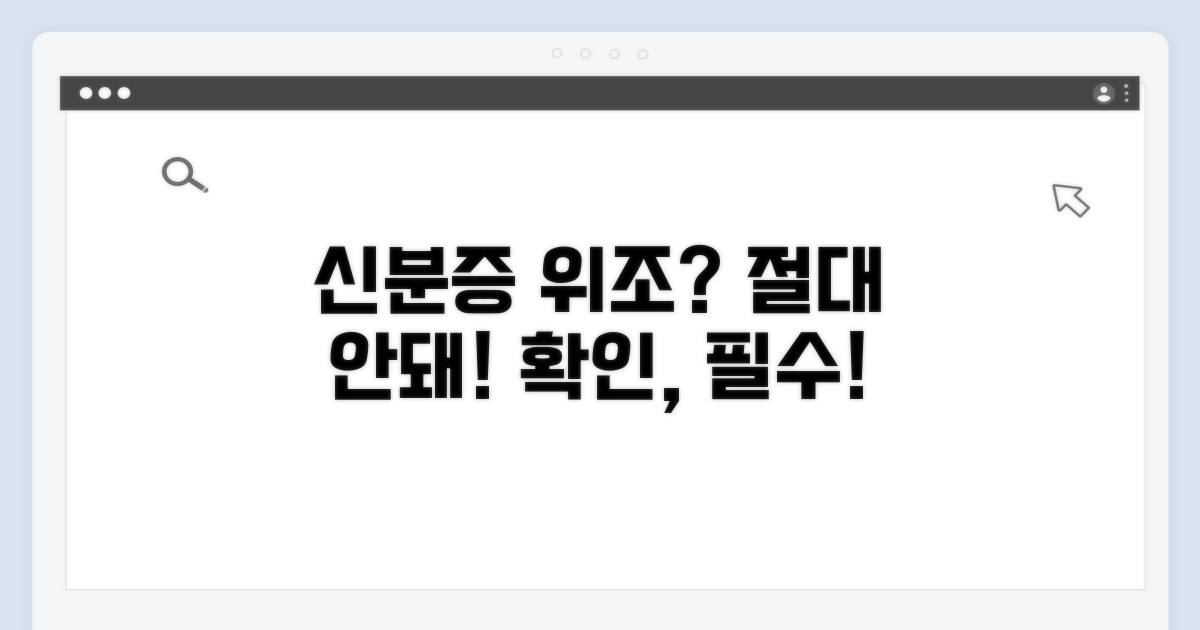 신분증 진위 확인, 왜 중요할까