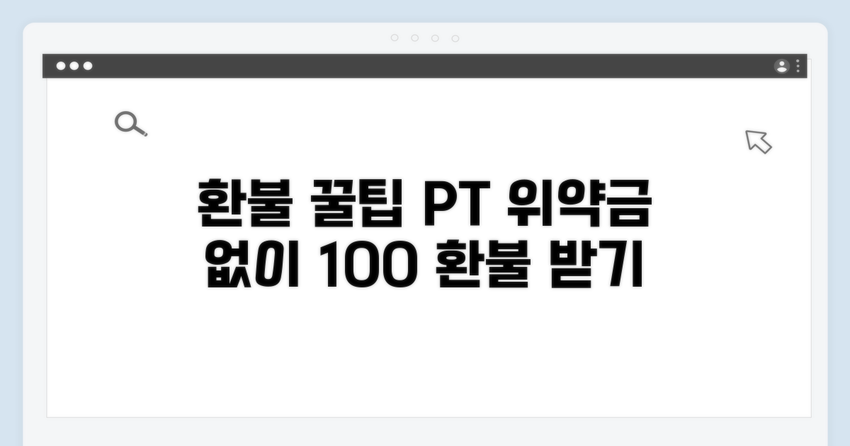 PT 환불, 위약금 없이 받는 법