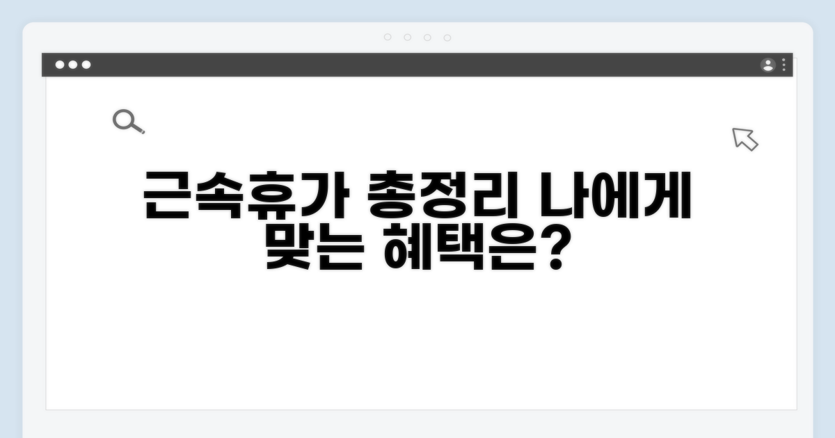 근속년수별 휴가 혜택 총정리