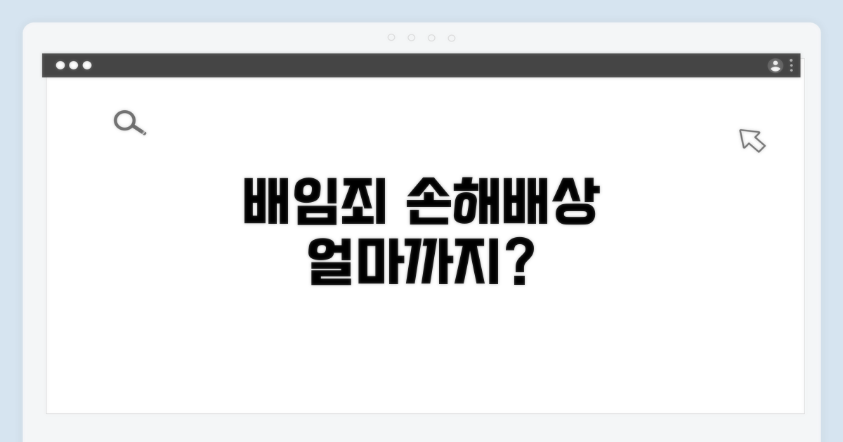 배임으로 인한 손해배상 범위는?