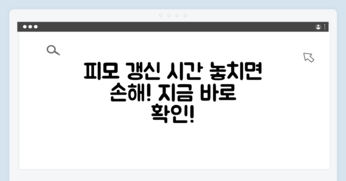 피모 갱신 시간, 언제 확인해야 할까?