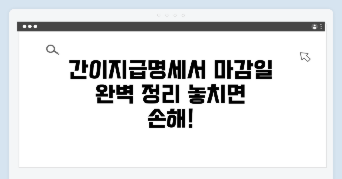 간이지급명세서 제출 기한 완벽 정리