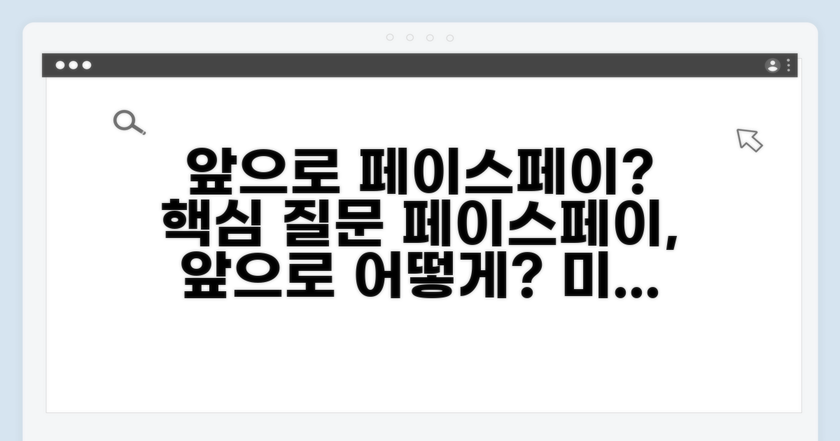 앞으로 페이스페이는?