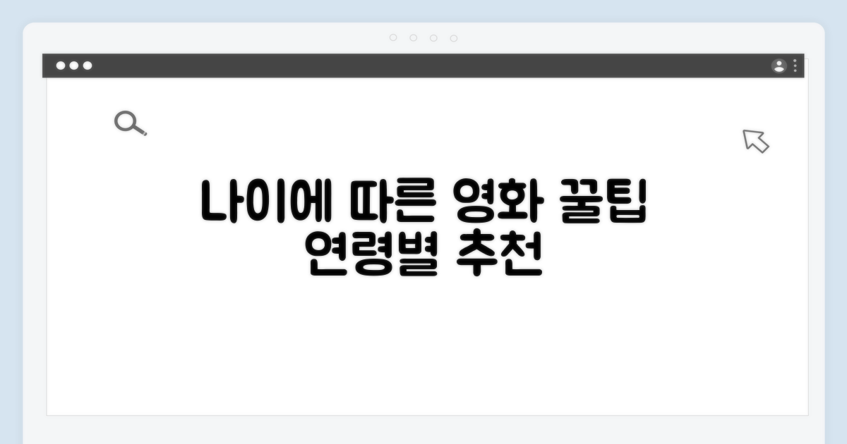 나이에 따른 영화 관람 꿀팁