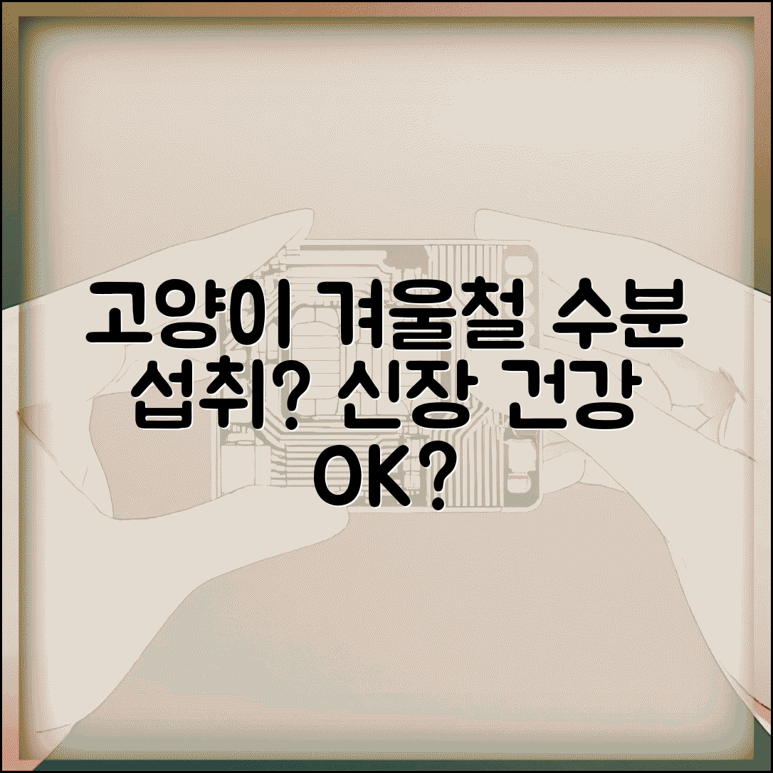 고양이 겨울철 물 섭취량 줄어드는게 정상인가요 | 고양이겨울 | 수분섭취 | 신장