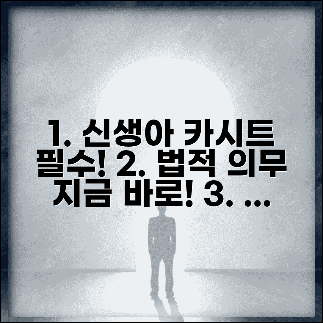 카시트 착용 시기 의무 | 신생아 카시트 법적 의무