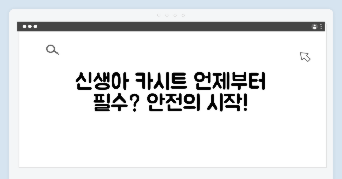 신생아 카시트, 언제부터 꼭 필요할까?