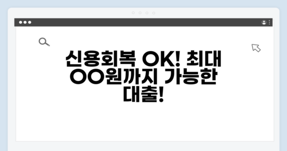 신용회복 대출, 이만큼 가능해요